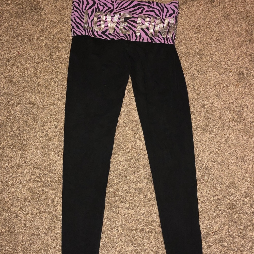 Pink yoga pants